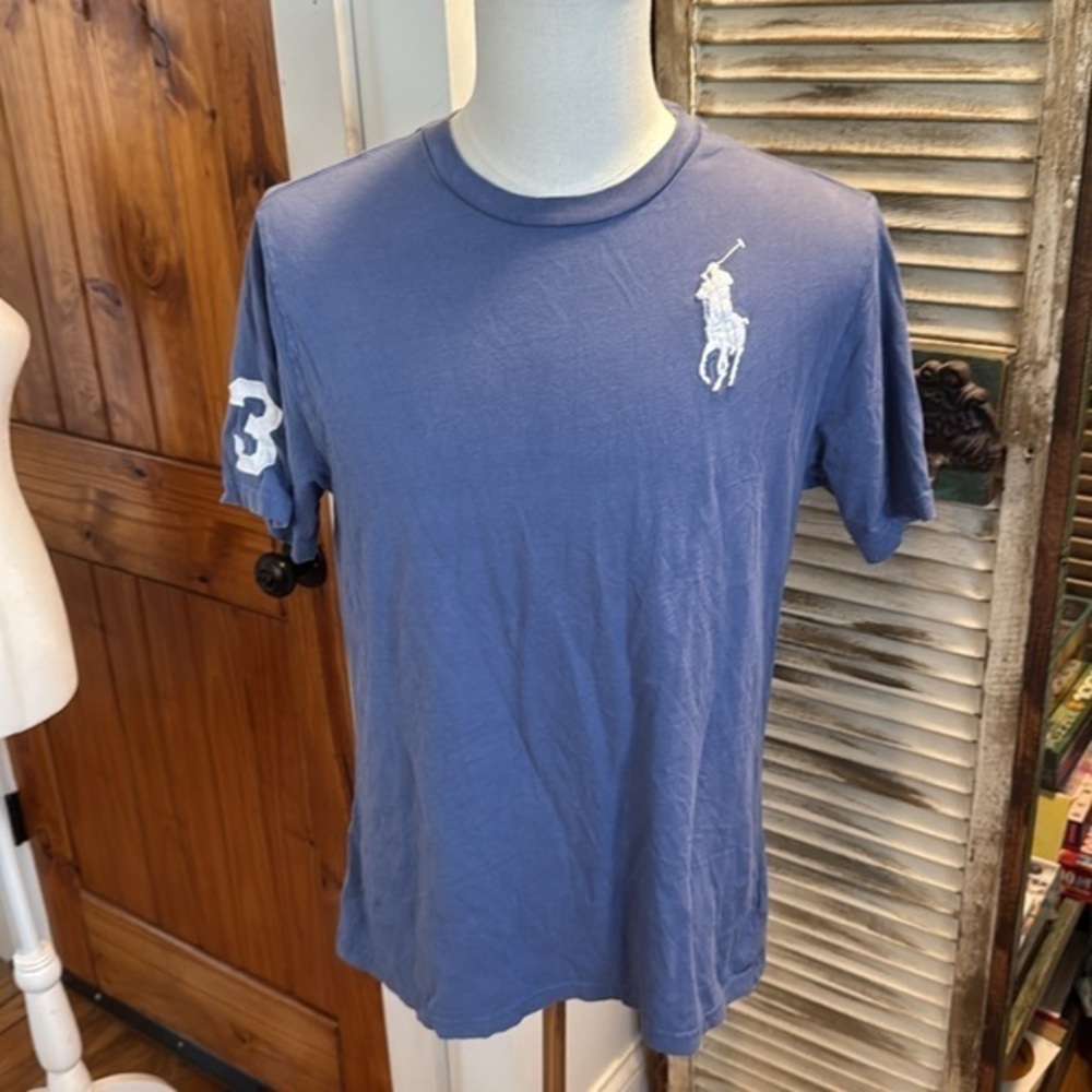 Polo by Ralph Lauren Big Pony Blue T-Shirt size boys xl